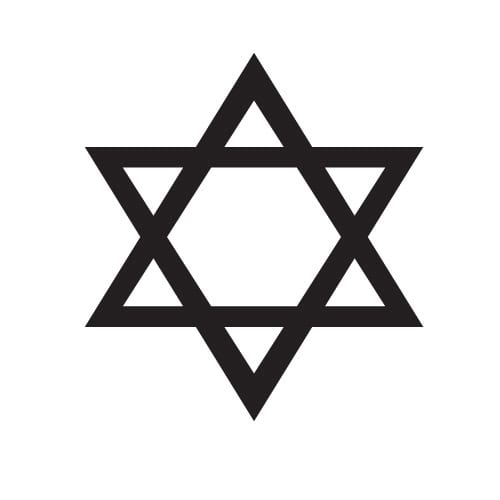 Star of David decal sticker
