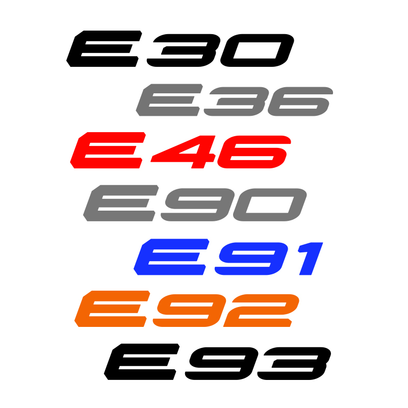 BMW 3 Series chassis code timeline from E30 to E93