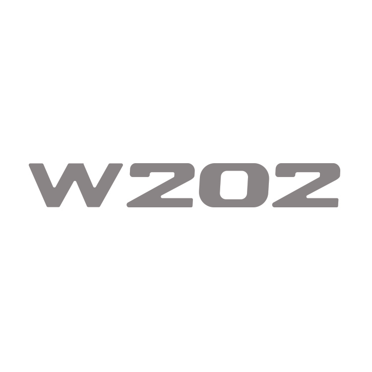 Mercedes W202 C-Class decal vector template with classic lettering