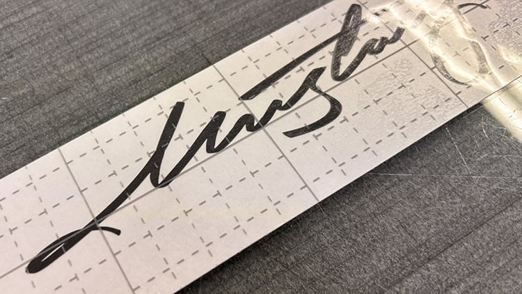 Mustang handwritten lettering decal vector template
