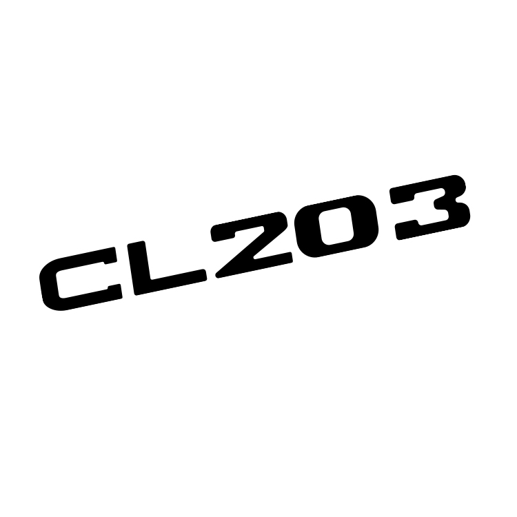 Mercedes CL203 C-Class Sport Coupe decal vector template