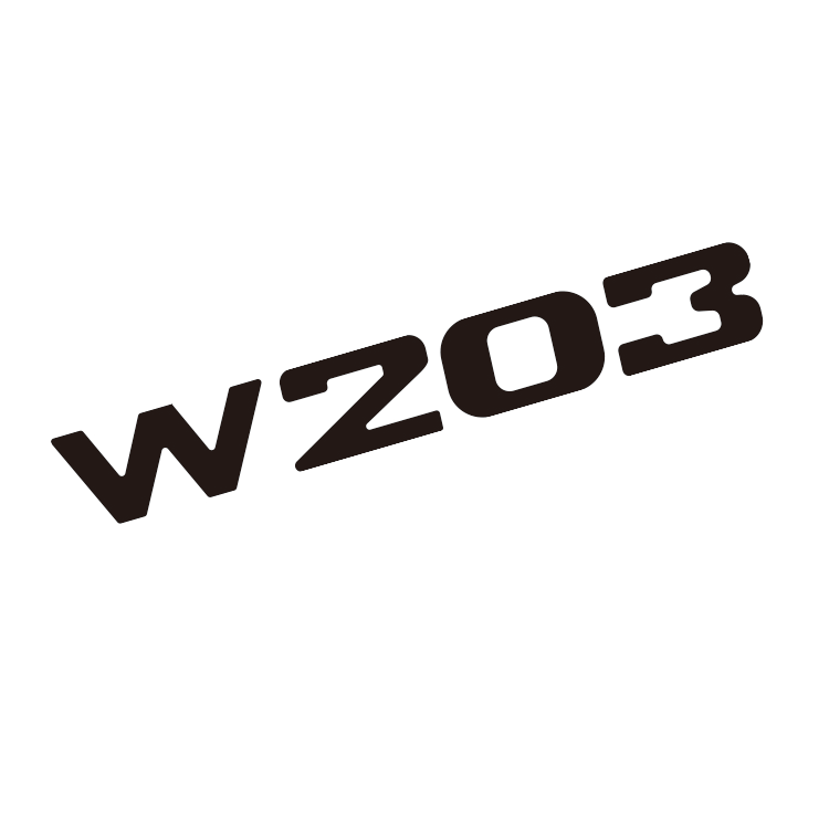 mercedes-w203-decal-vector-template