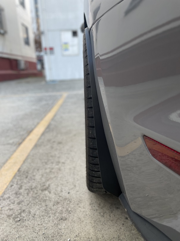 Mustang S550 rear wheel with wheel spacer installed
